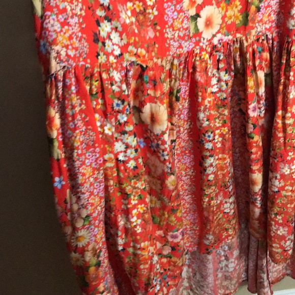 Black Coral Floral Sexy Back Maxi Dress - Picture 9 of 14